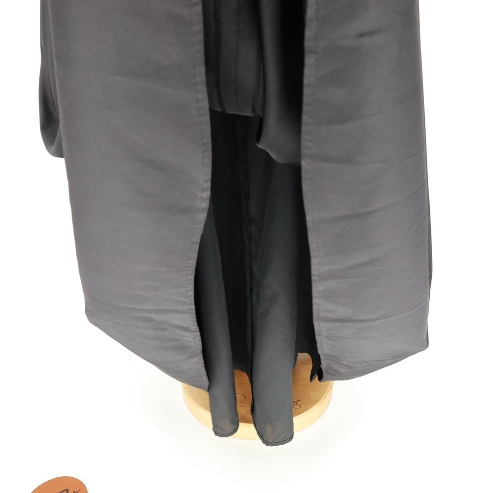 Alfred Sung V-Neck 3/4 Sleeve Mixed Media A-Line Gown Maxi Dress Size 24L D736 - Picture 9 of 12